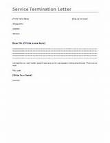 Service Provider Termination Letter Images