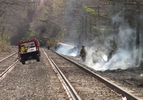 Investigators Search For Cause Of Fires Along Southern Maine Train