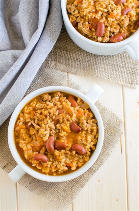Easy Turkey Chili With Brown Rice Watch What U Eat