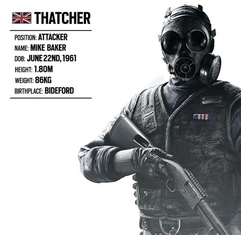 Operator Spotlight 2 Thatcher British Unit Rainbow Six Siege