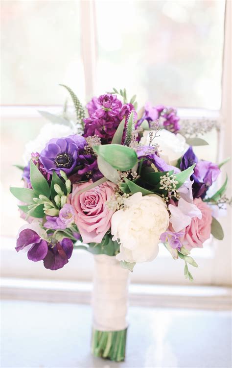Purple Bridal Bouquet