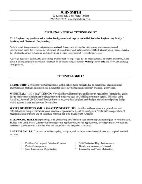 Worked as a leading engineering technician responsible for evaluating 100+ products. Click Here to Download this Civil Engineering Technologist Resume Template! http://www.re ...
