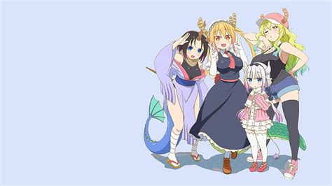 hd wallpaper anime  kobayashis dragon maid elma  kobayashi