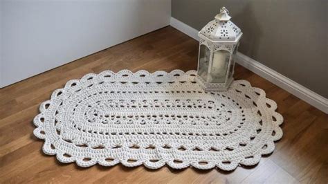 Oval Crochet Rug Free Pattern For A Vintage Style Bath Mat Joyfully