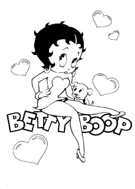 Printable Betty Boop Coloring Page Download Print Or Color Online