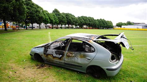 Burnt Out Car Cant Be Moved From Park In Case The Owner Wants