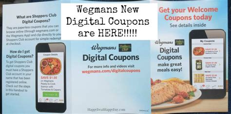 Get great meal help and so much more at wegmans.com. Wegmans Digital Coupons: 56 New Coupons on Their App ...