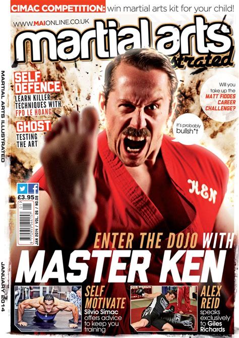 Martial Arts Illustrated Magazine January 2014 Cover Featuring Master