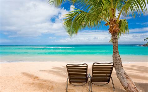 Tropical Beach Chair Wallpapers 4k Hd Tropical Beach Chair