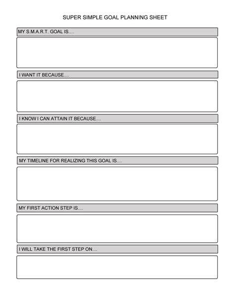 48 Smart Goals Templates Examples Worksheets Template Lab Images