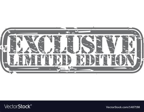 Exclusive Limited Edition Grunge Stamp Royalty Free Vector