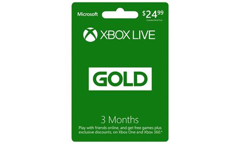 We usually see three month xbox live gold memberships going for between $20 and $25 / £15 and £20, so if you spot a price lower than this in our price. Xbox Live 3 Month Gold Card | Groupon Goods