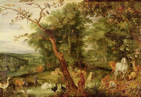 Jan The Elder Brueghel The Garden Of Eden Painting The