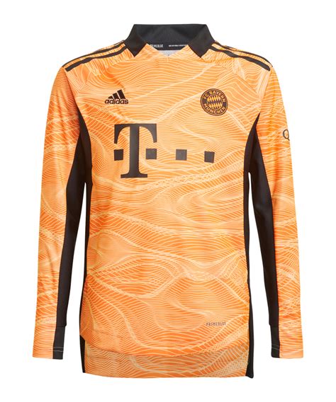 Adidas Fc Bayern München Gk Shirt 20212022 Kids Pomarańczowy