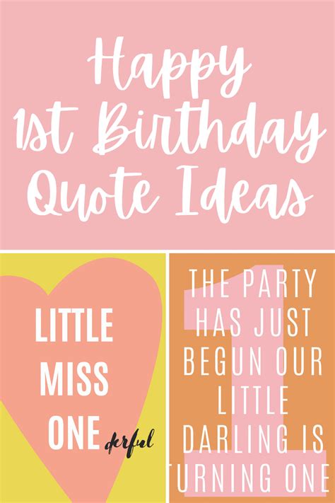 The Cutest First Birthday Quotes For Your 1 Year Old Darling Quote