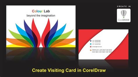 Visiting Card Design In Corel X7 Coreldraw Tutorials For Beginners