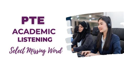 Pte Listening 10 Select Missing Word Practice Tests With Answers Youtube