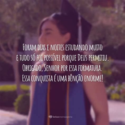 Agradecimentos A Deus Formatura