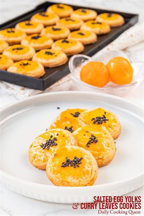 This method requires longer times, but the whole eggs could be preserved much longer. Salted Egg Yolks Curry Leaves Cookies | Recipe in 2020 ...