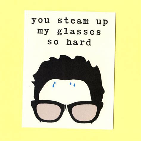 You Steam Up My Glasses Funny Love Card Funny Valentine Card Item