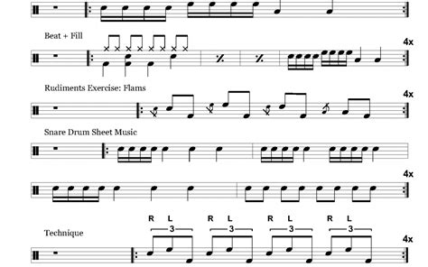 Sheet 2 Drum Exercises For Beginners Grade 1 Learn Drums For Free