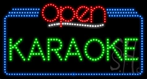 Karaoke Open Animated Led Sign Entertainment Led Signs Everything Neon