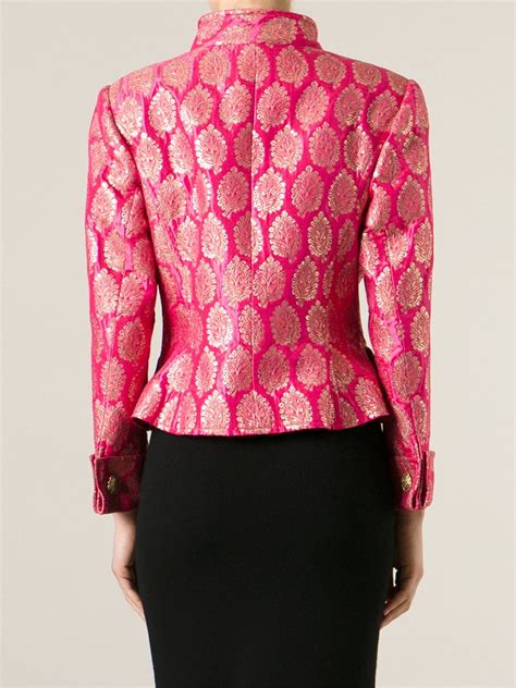 Christian Lacroix Brocade Jacket In Pink Pink And Purple Lyst