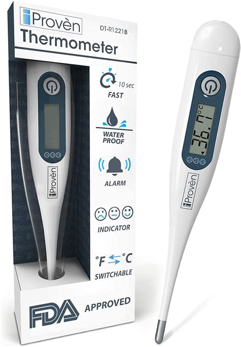 Baby Thermometer - Rectal Thermometer with Tiny Tip for High Comfort - Quick Read and Highly ...