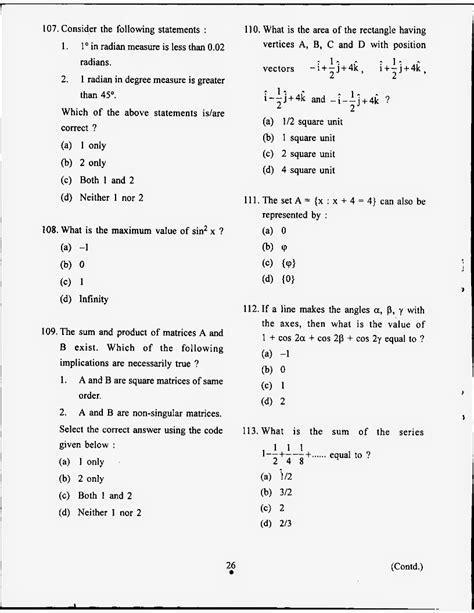 The questions have been designed to test for deep understanding of maths concepts. Questions and answer key of NDA NA 2012 April mathematics exam