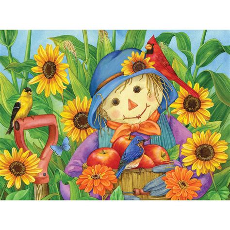 October Scarecrow 300 Large Piece Jigsaw Puzzle Bits And Pieces Uk