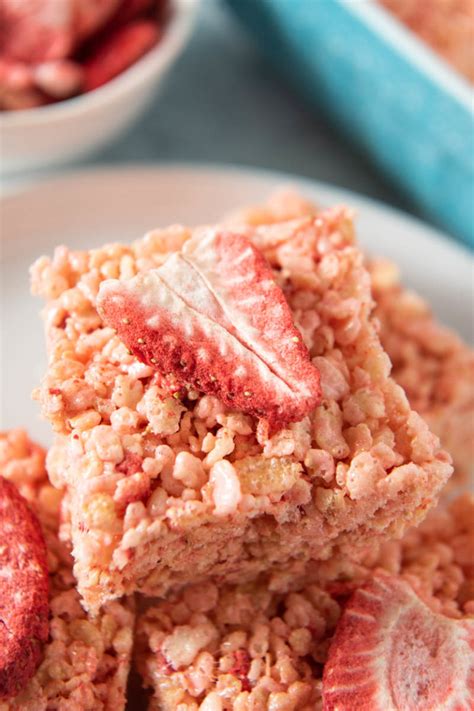 The Best Strawberry Rice Krispie Treats Ever Flour On My Fingers