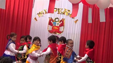 Baile Huaylas Por Niños De 3 Y 4 Años Por El Día Del Perú Amiguitos De