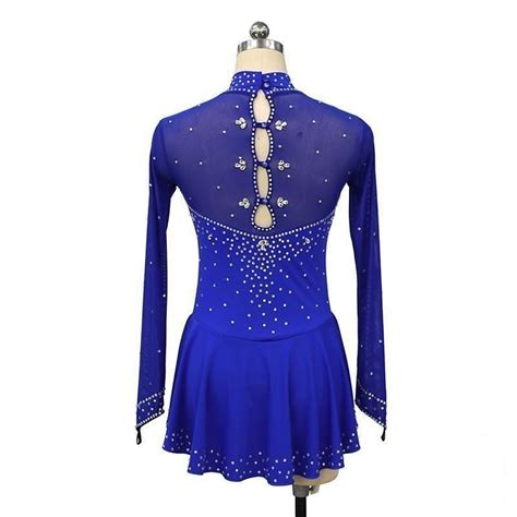 Competition Figure Skating Dress Mesh Long Sleeves Avaiable In 10 Colo