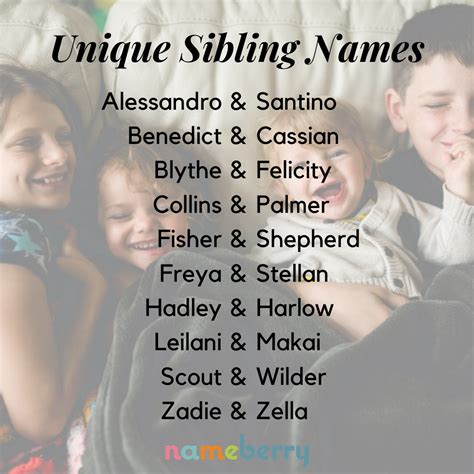 Unique Names For Siblings — Click Through For More Babynames