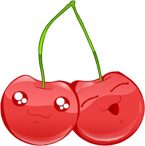 Cherry Kawaii Madewithpicsart Freetoedit Freetoedit Chibi Cherry