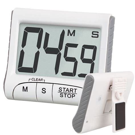 Digital Kitchen Timer And Stopwatch Eeekit Large Lcd Display Digits