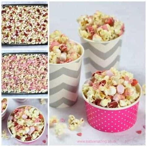 White Chocolate Strawberry Valentines Popcorn Recipe Eats Amazing