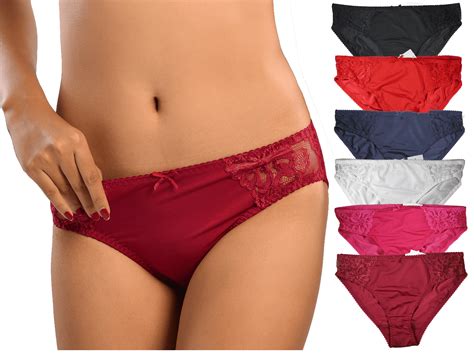 Lovebycho Womens Sexy Hipster Panties With Lace Bikini Pack Of 5