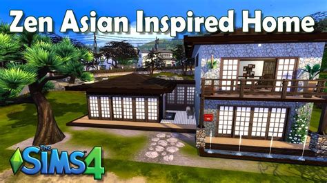 Modern Zen House Asian House Sunken Living Room Modern Asian Sims 4