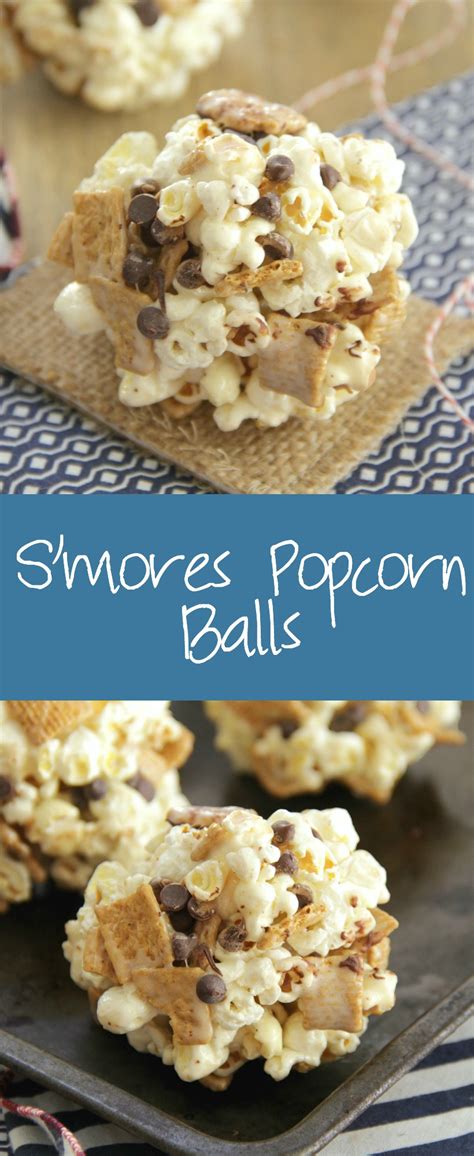 Smores Popcorn Balls Eat Drink Love