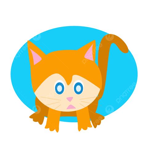 Gambar Material Vector Kucing Oranye Lucu Kucing Oranye Kucing