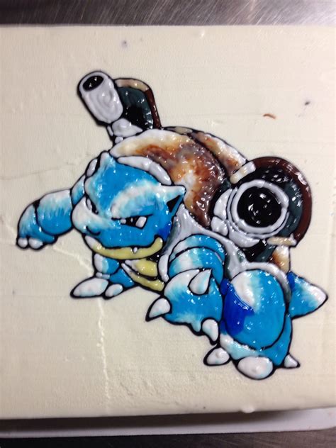 Blastoise Cake Order 3 Patiently Waiting For Another Pokemon Cake To