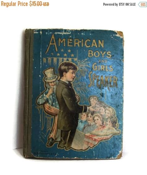 1800s Childrens Book American Boys And Girls Speaker By Raymels