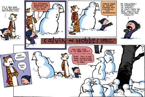 Happy New Year Calvin Its A New Year A New Beginning Hobbes