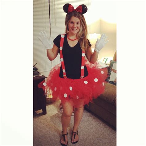 Diy Minnie Mouse Costume For A Woman Diy Pinterest Minnie Mouse