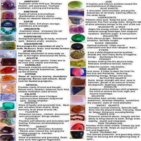 Guide To Stones And Crystals Healing Stones Crystal Healing Stones