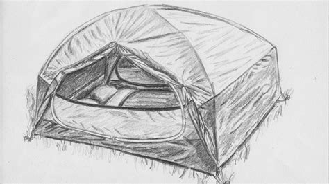 How To Draw A Tent Lets Draw Today Club