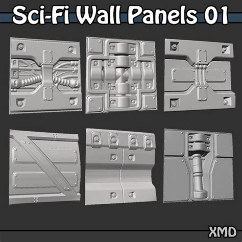 Sci Fi Wall Panels 01 Xmd Source