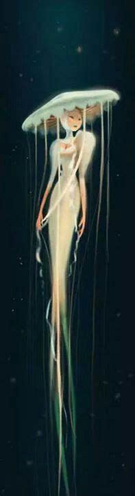 Jellyfish Lady Art Artist Mermaid Art