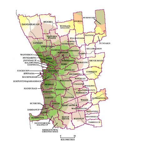 1 Local Government Areas In Southern Western Australia Download